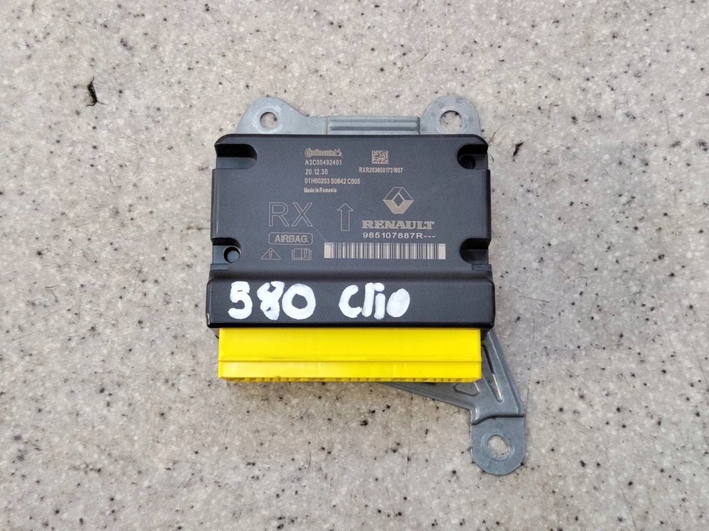 фото №1, Модуль датчик блок управления подушка безопасности 985107887r renault clio v