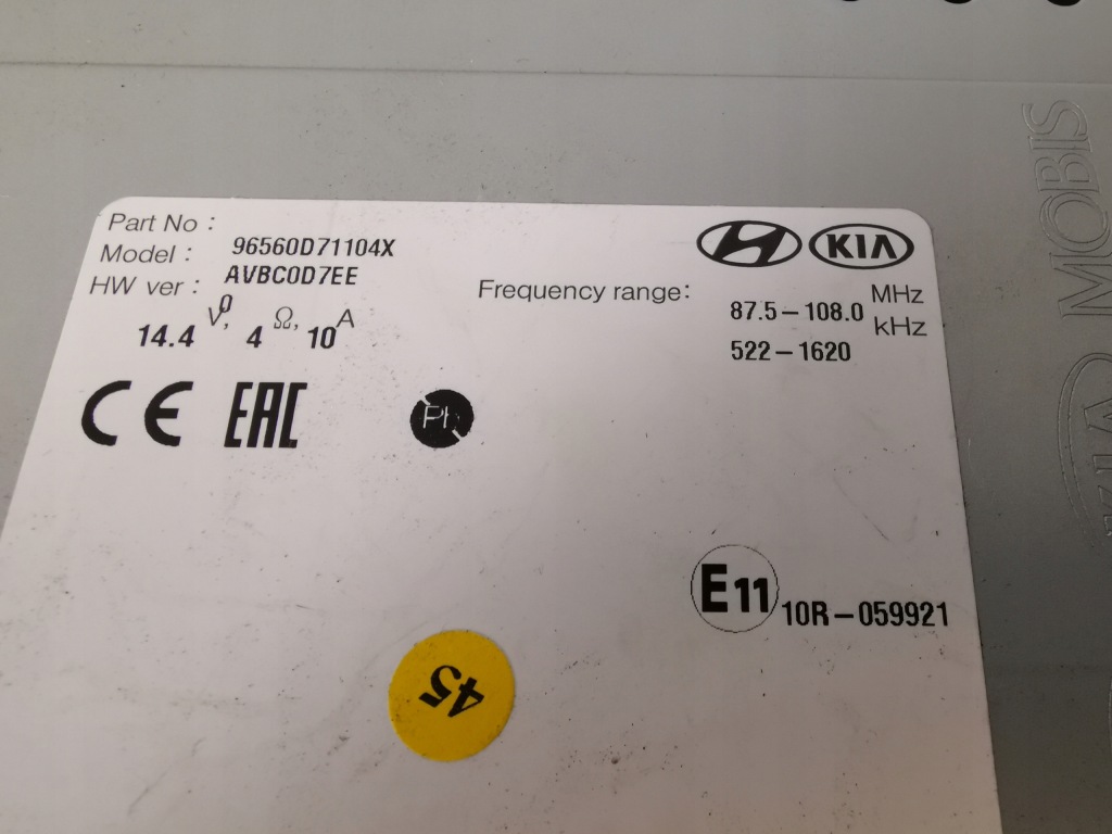 фото №8, Hyundai tucson ii iii 2015- радио навигация europa bez krell 96560d71104x