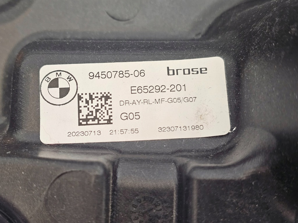 Bmw x5 g05 19- підйомник скло лівий задній 9450785 usa Ціна