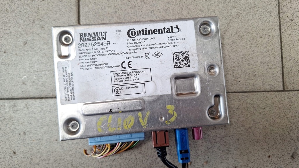 Купить Модуль блок управления радио renault clio v 282752549r