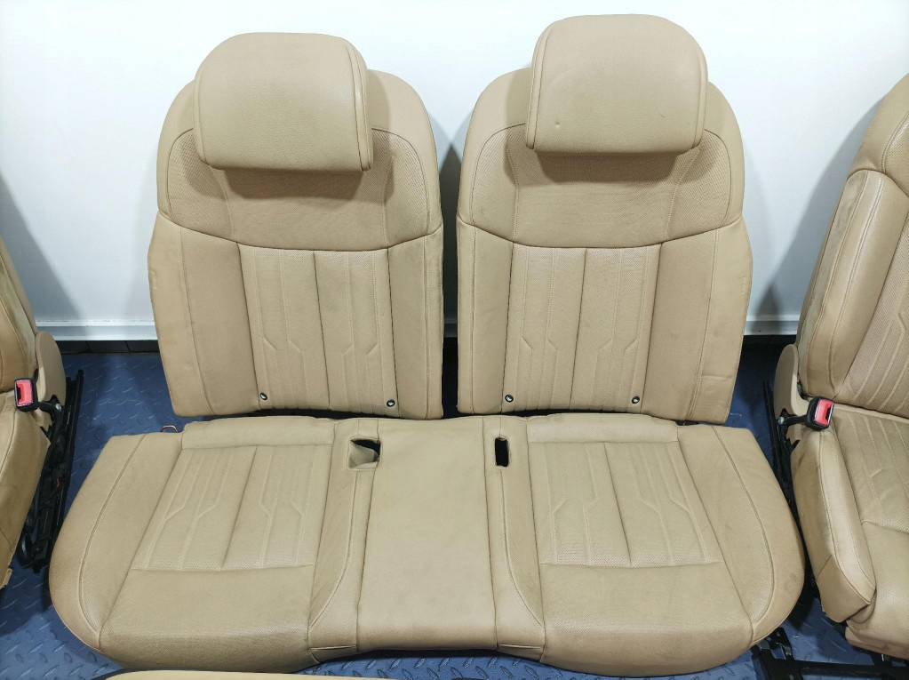 фото №5, Audi a8 d5 long сиденья заднее сиденье обшивки сиденье комплект кожа saiga бежевый