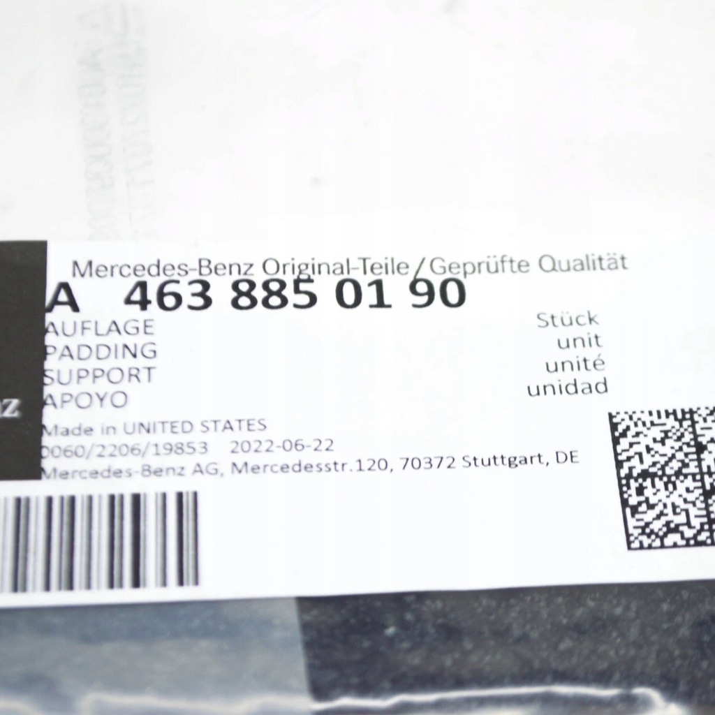 фото №8, Mercedes-benz g w463 накладка поріг бампера заднього a4638850190 oem