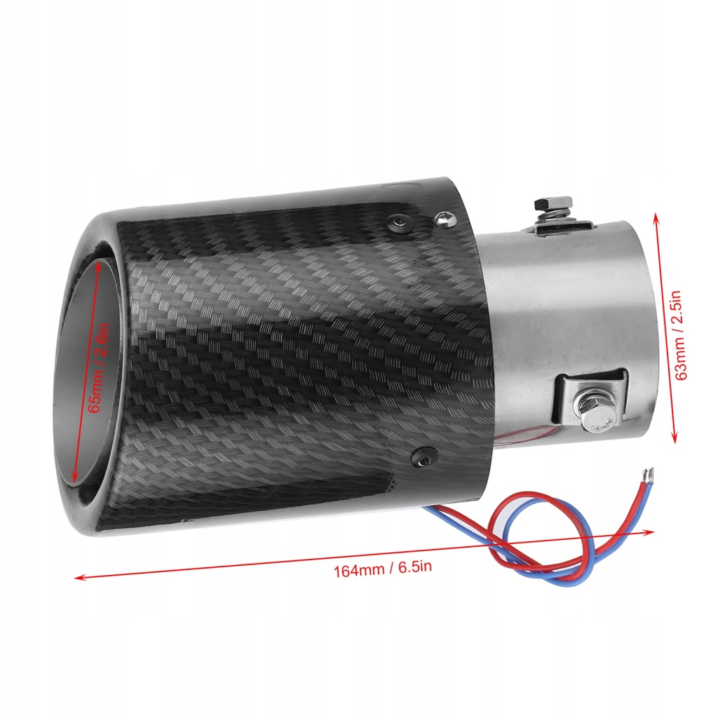 Наконечник выхлоп глушителя накладка 63mm на 65mm Недорого