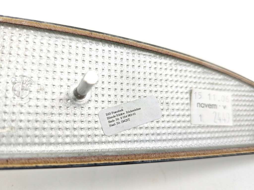 Bmw e65 e66 заглушка молдинг декоративна сидіння задній 8034983 Зі Шроту