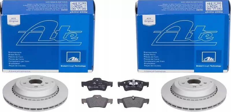 фото №1, Ate тормозные диски+ тормозные колодки задняя mercedes gl x164 m w164 r w251 330mm