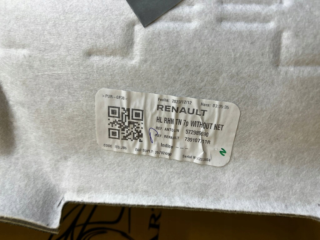 фото №13, Стеля стеля підкрилок дах renault espace vi