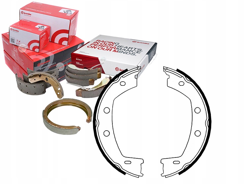 Купить Набор колодка тормозных brembo lr001020 9252 550