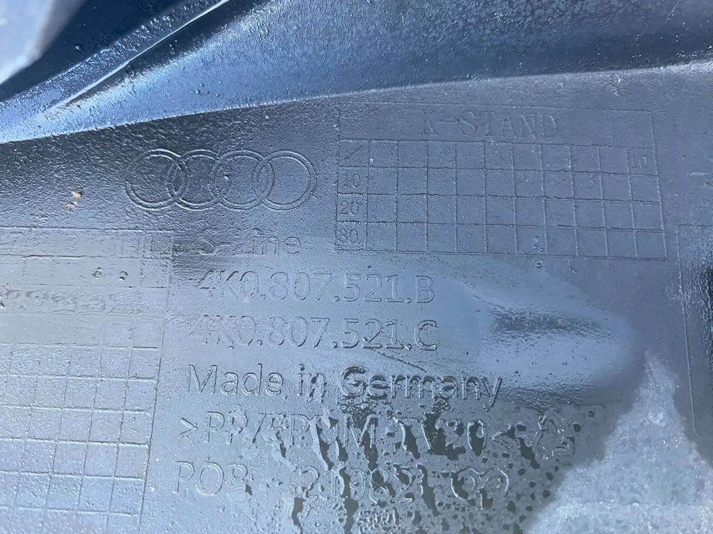 фото №6, Audi a6 s6 c8 4k диффузор бампера задняя задний 4k0807521b