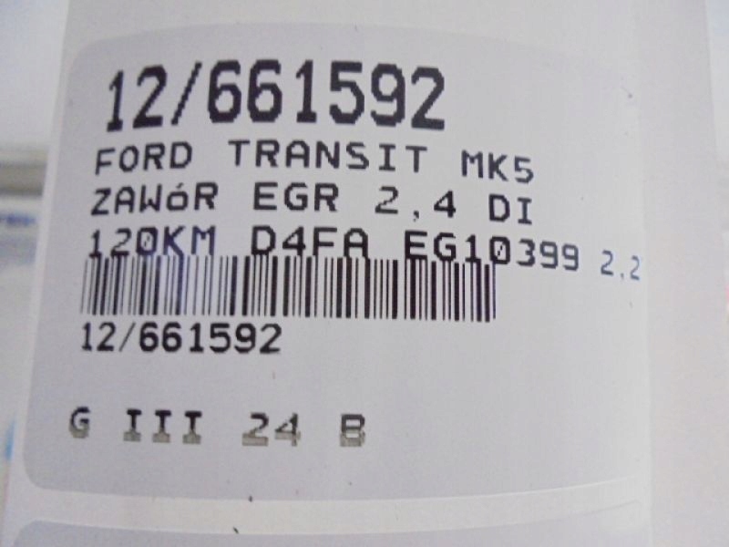 фото №11, Transit mk5 клапан egr eg10399 2,2tdci