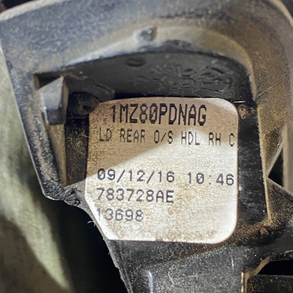 фото №9, Dodge charger 2017 задня сторона права ручка зовнішнє