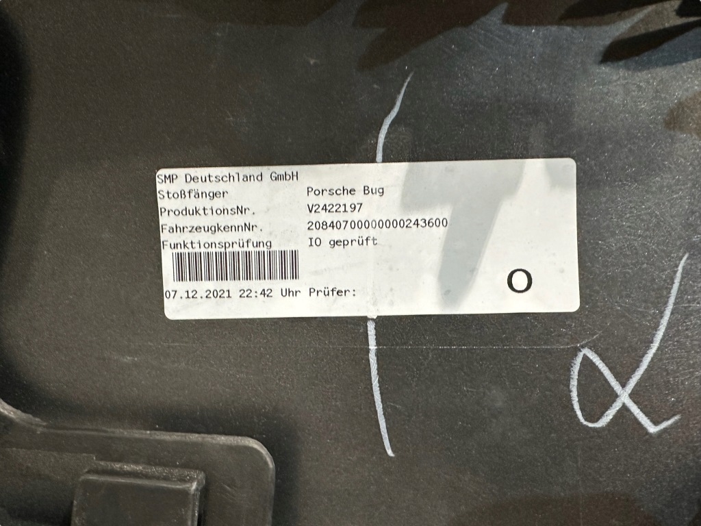 Porsche 911 turbo s передний бампер бампер 992807221f 992807221g Оригинал