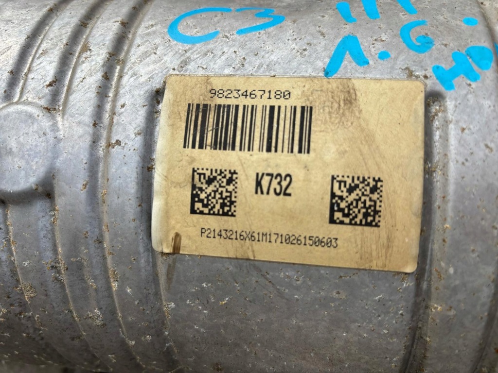 фото №4, Citroen c3 iii катализатор dpf 1.6 hdi 9823467180
