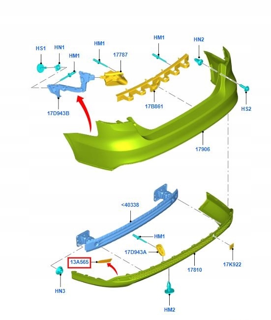 фото №4, Відбивач правий задня ford focus mk3 2011-2018