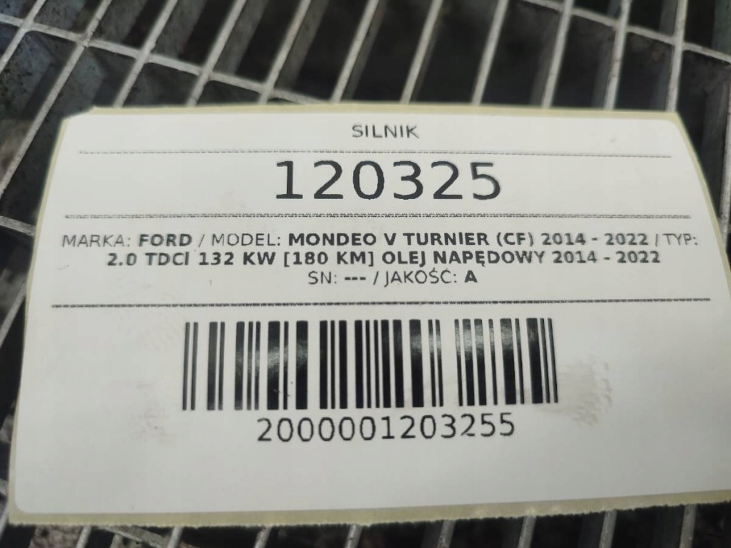 Двигун комплектний  t8cc ford mondeo mk5 2.0 tdci 180 kuga Доставка