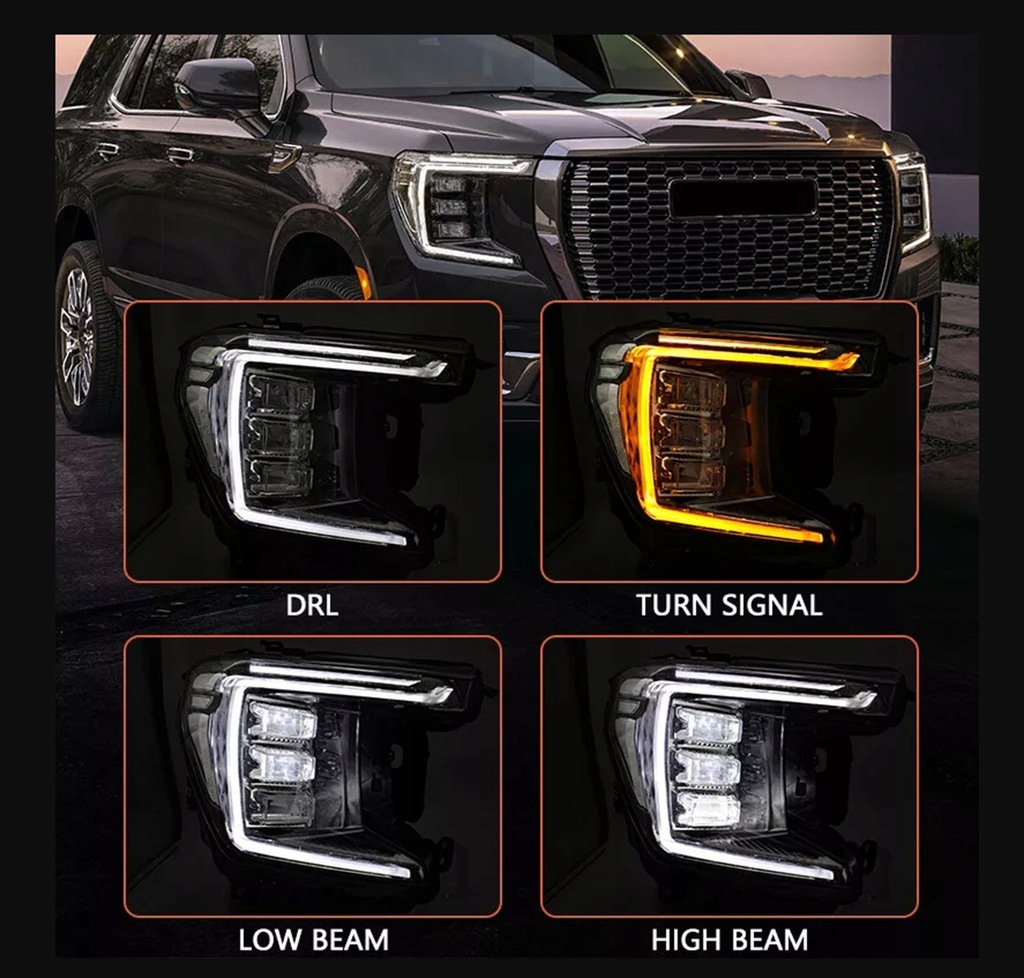 фото №8, Фара лампа перед led права ліва комплект gmc yukon yukon xl 21-24