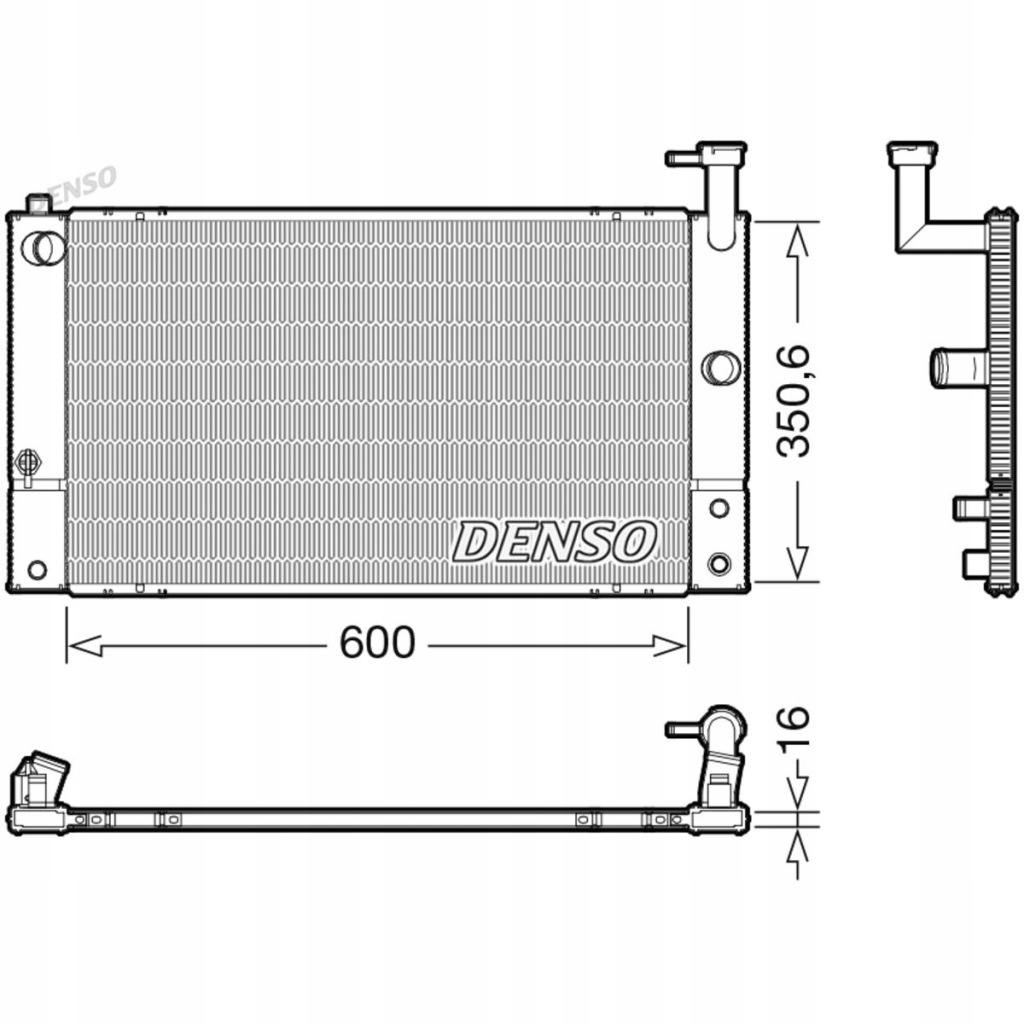 Купить Радиатор воды toyota prius 03-09 1.5