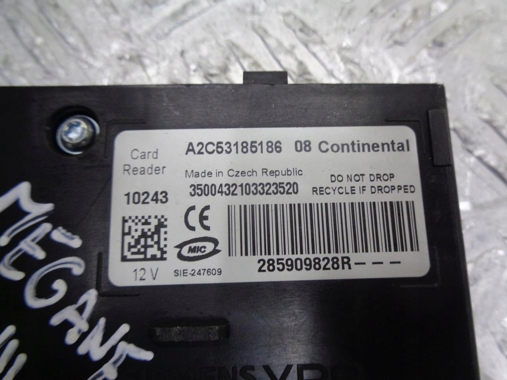 фото №16, Бортовой компьютер набор стартовый иммобилайзер renault megane 3 iii 1.4 tce 08- 237100293r