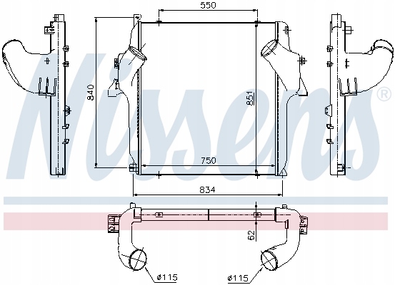 Интеркулер mercedes actros actros mp2 / mp3 om541 Доставка