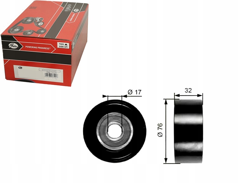 фото №1, Gates t36253 ролик напрямна / напрямна, ремінь клиновий зубчастий