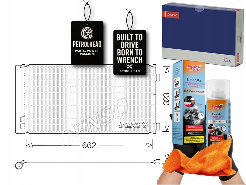 фото №1, Конденсатор кондиционера mini r56 r57 r58 clubman r55 c #petrolhead pro+ kit9