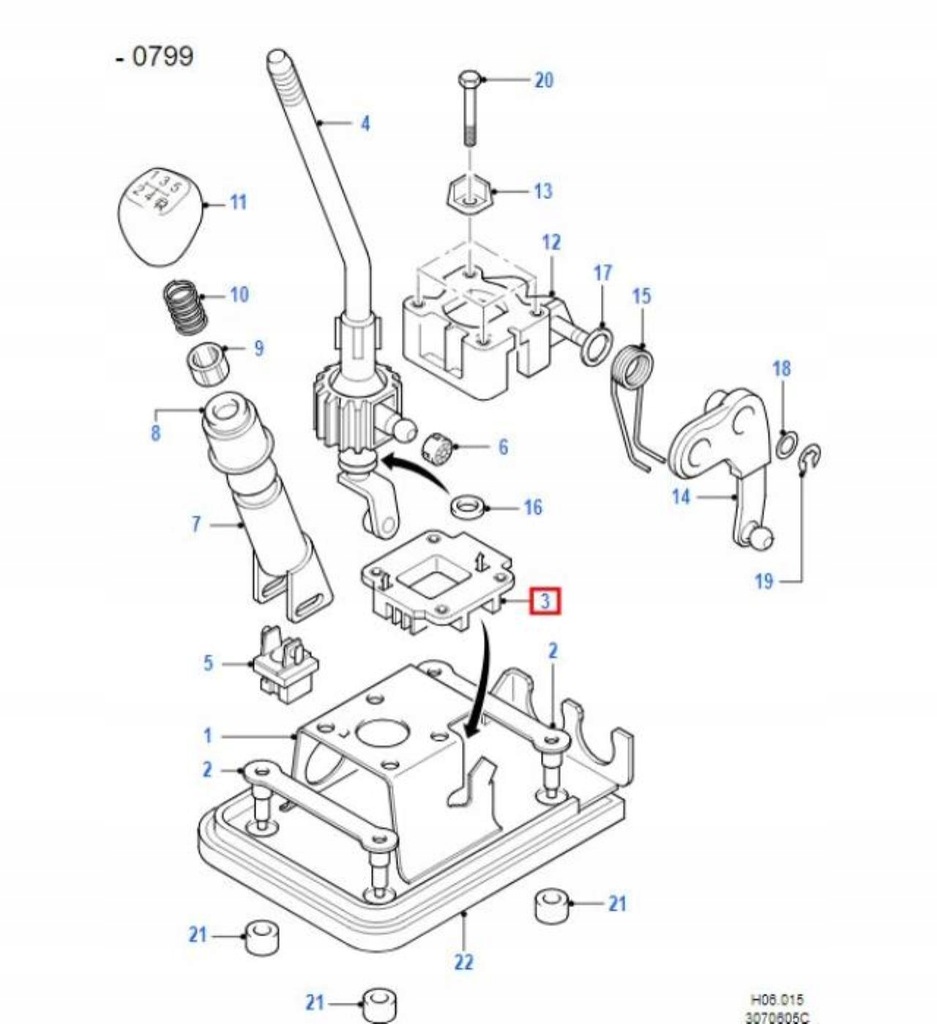 фото №8, Odstępnik выборщик передач cougar mondeo focus
