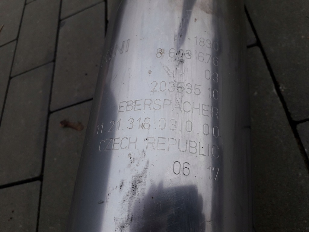 фото №6, Mini cooper s f56 f57 гасник вихлоп карбон