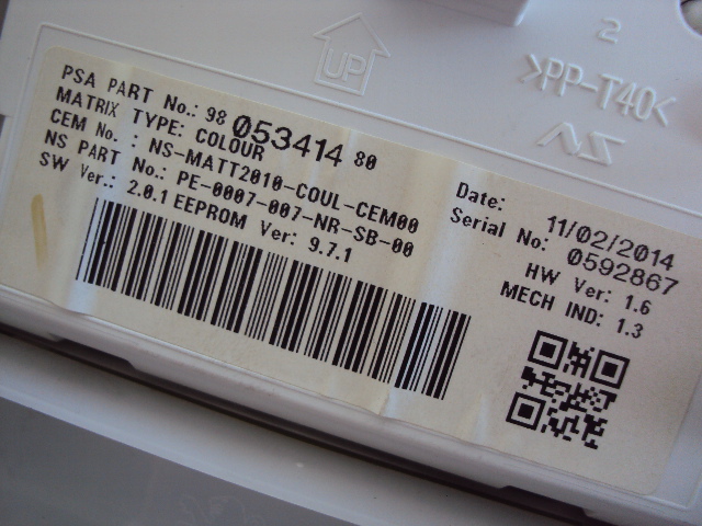 фото №8, Лічильник прилади peugeot 2008 i 1.2 vti 14r