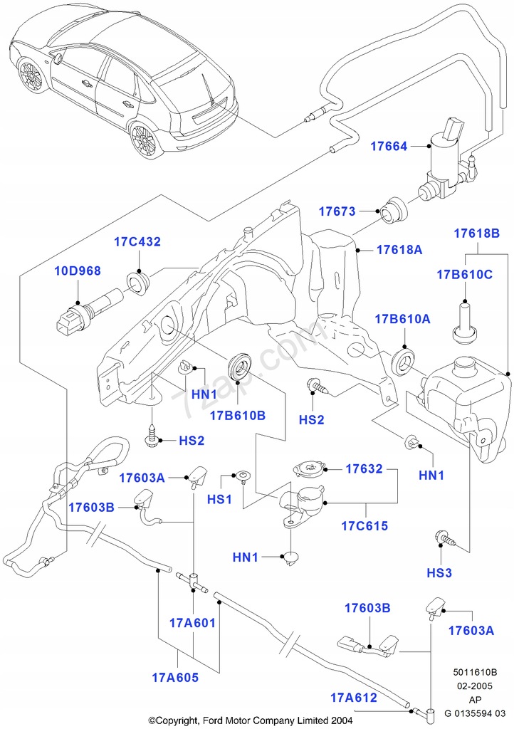 фото №6, Ford оригинальный номер 1473806 болт с подкладка focus c-max org