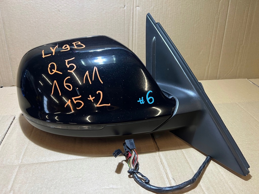 фото №1, Audi q5 8r дзеркало праве фотохромний асистент 15+2 pin ly9b