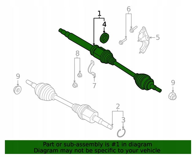 фото №5, Nowa правая приводной вал do forda escape 2020- 2,5 гибрид fwd
