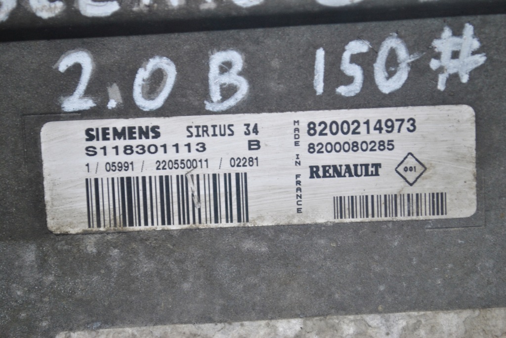 Бортовой компьютер двигателя renault scenic 1 рестайлинг  8200214973 Доставка