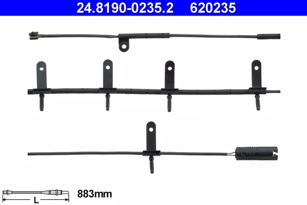 24.8190-0235/ate датчик гальмівних колодок ham. mini r50 Оригінал
