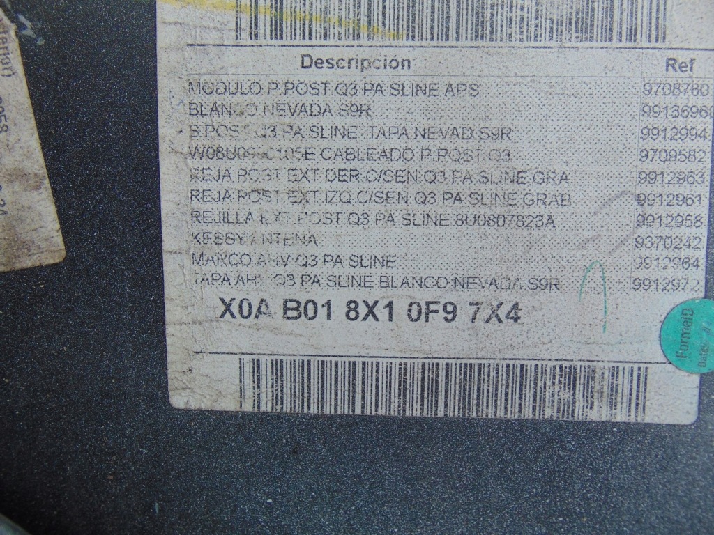 фото №12, Бампер задний задняя audi q3 lift 8u0807385c