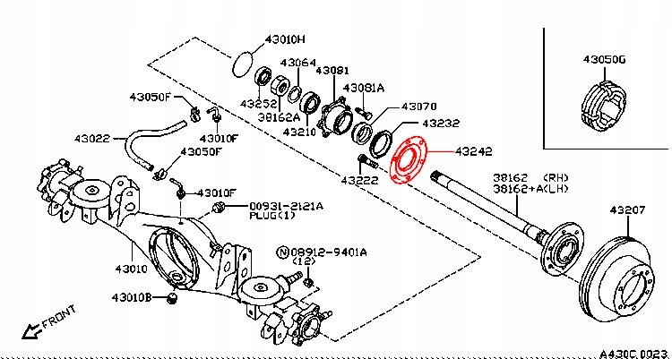 фото №8, Кільце задній піввісь nissan patrol y60 y61 oem