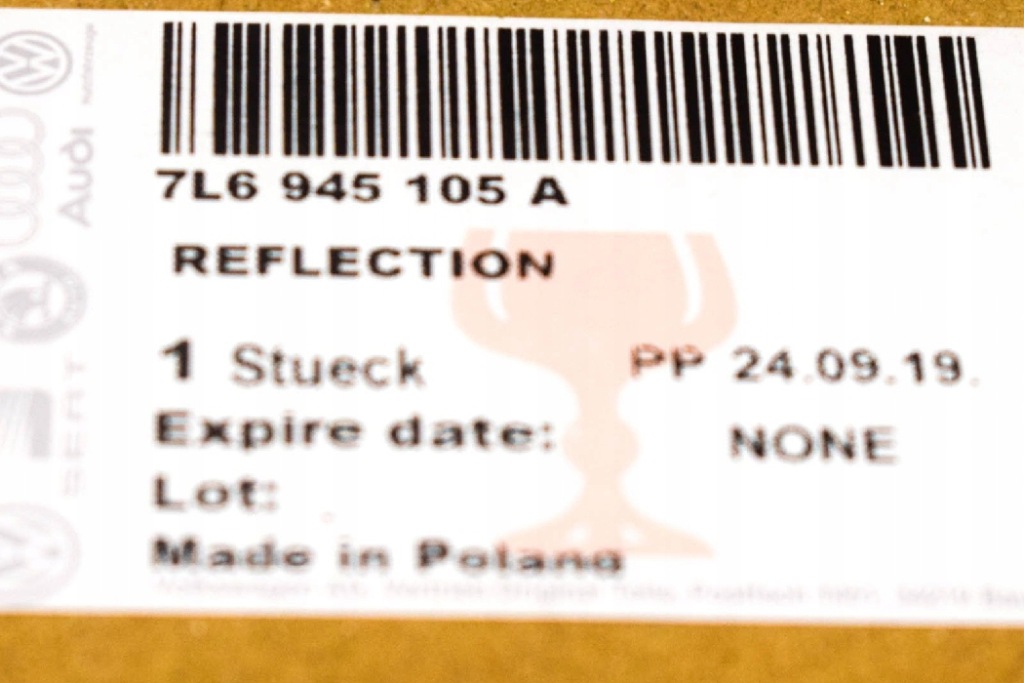 фото №9, Volkswagen touareg 7l відбивач бампера заднього лівий 7l6945105a оригінальний