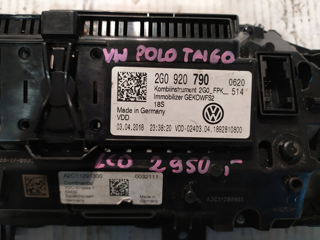 фото №7, Счетчик приборы led lcd виртуальный vw polo taigo t-cross 2g0920790