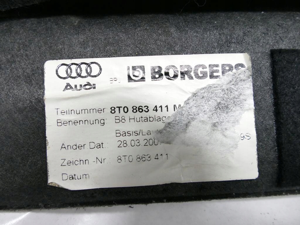 фото №12, Audi s5 8t a5 rs5 полка багажника задняя bang olufsen