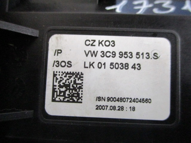 фото №7, Passat b6 kombi переключатели переключатель 3c9953507bk