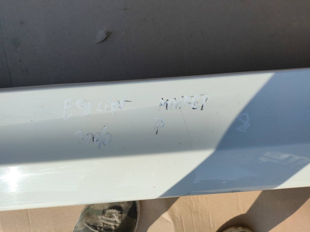 фото №9, Bmw e91 lift m-pakiet молдинг поріг права alpinweiss