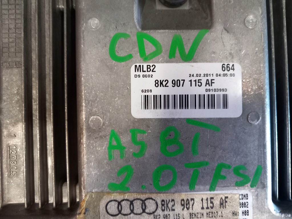 фото №5, Audi a4 b8 a5 8t бортовой компьютер блок управления двигателя 8k2907115af