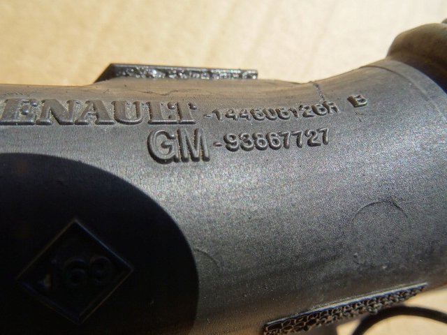 фото №3, Воздухозаборник труба интеркулер renault trafic 144608128r