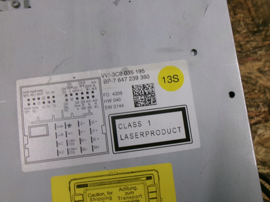 фото №2, Vw scirocco радіо cd навігація 3c8035195