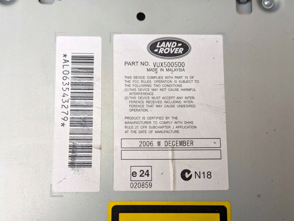 фото №7, Радіо автомобільні land rover range rover sport 2007 vux500500