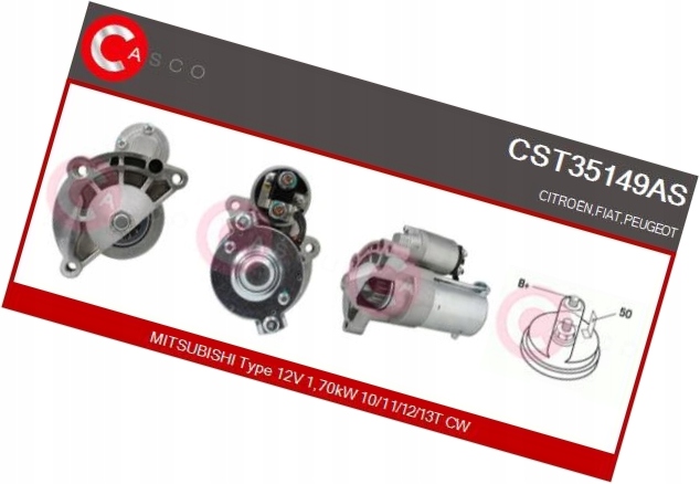 Купить Стартер 12v 1.7kw - casco cst35149as