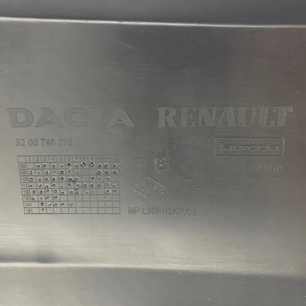 фото №15, Новий оригінальний номер бампер передній dacia logan i 8200748275