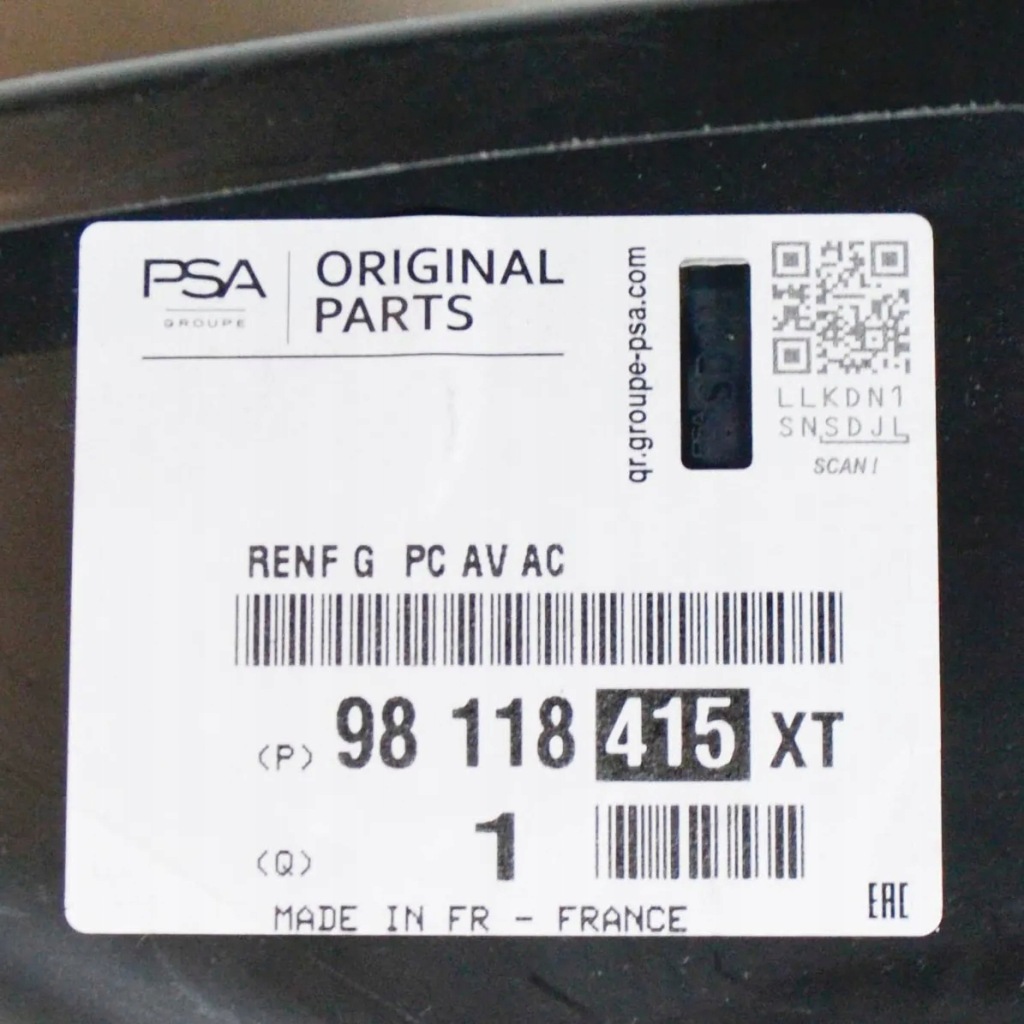 Citroen ds3 бампер передний правый róg 98118418xt оригинальный Недорого