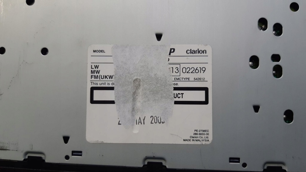 фото №3, Радио clarion bd359rmp kia rio ii 1,4