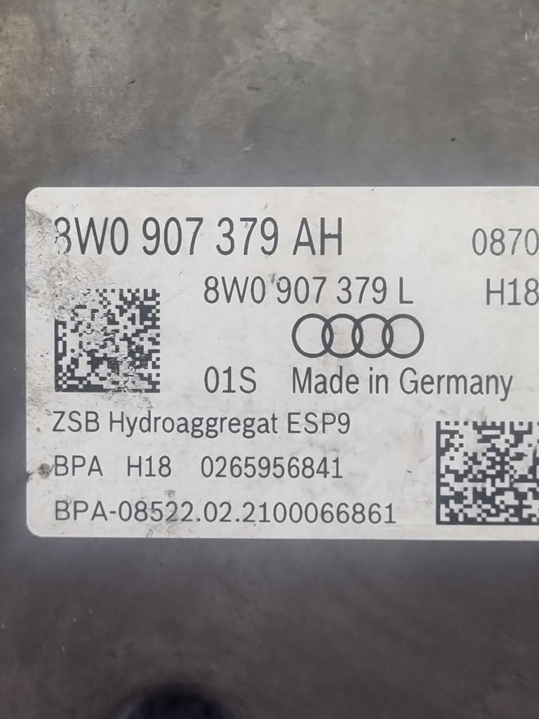 фото №6, Audi a5 насос abs 8w0907379ah 8w0907379l