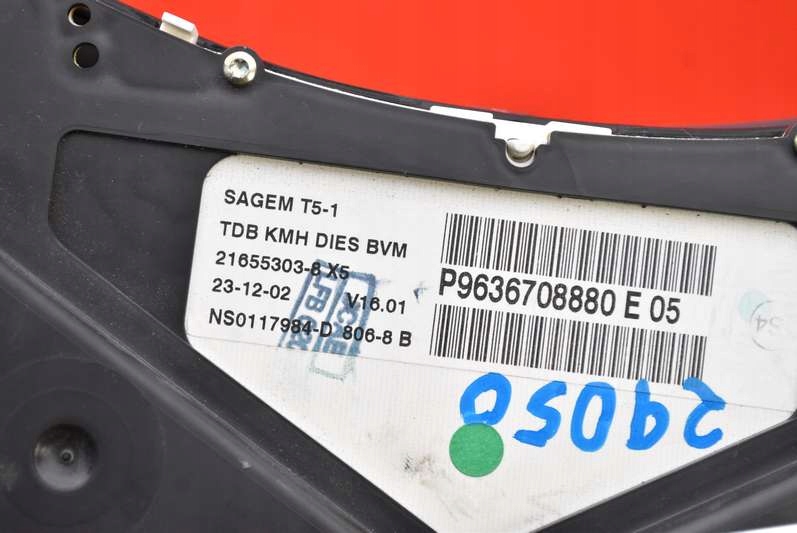 фото №12, Счетчик приборы eu p9636708880 peugeot 307 2.0 hdi 107 km 01-05