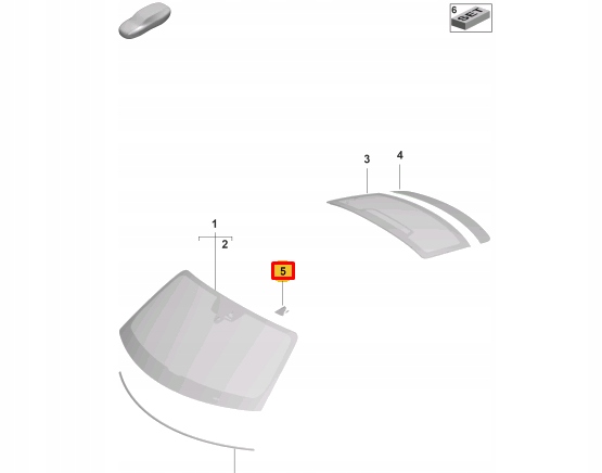 фото №9, Porsche taycan rear window камера panelcover trim 9j1858066a